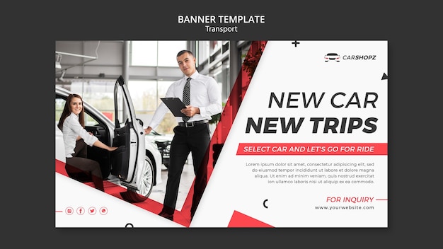 Banner transport template design