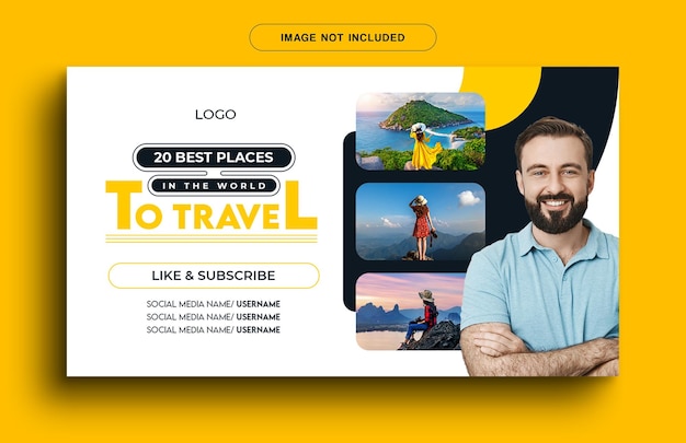 a banner for a travel company that says 20 best places in the world