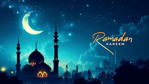 PSD banner van ramadan kareem