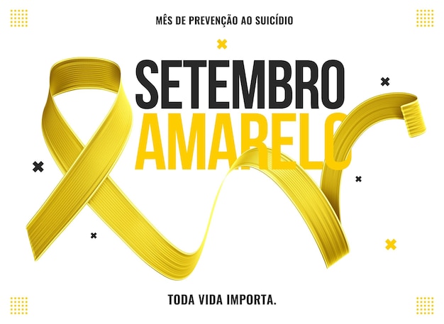 PSD banner giallo settembre mese di prevenzione del suicidio