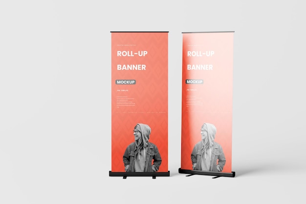 Bannerstandaard of rollup banner mockup