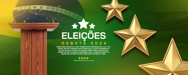 Bannewr brazil debate election banner