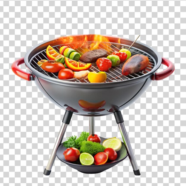 PSD barbecue isolated on transparent background