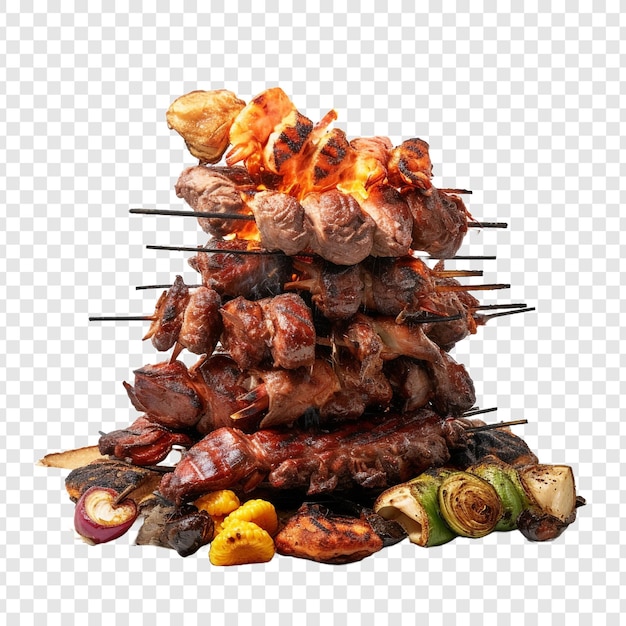 PSD barbecue isolated on transparent background