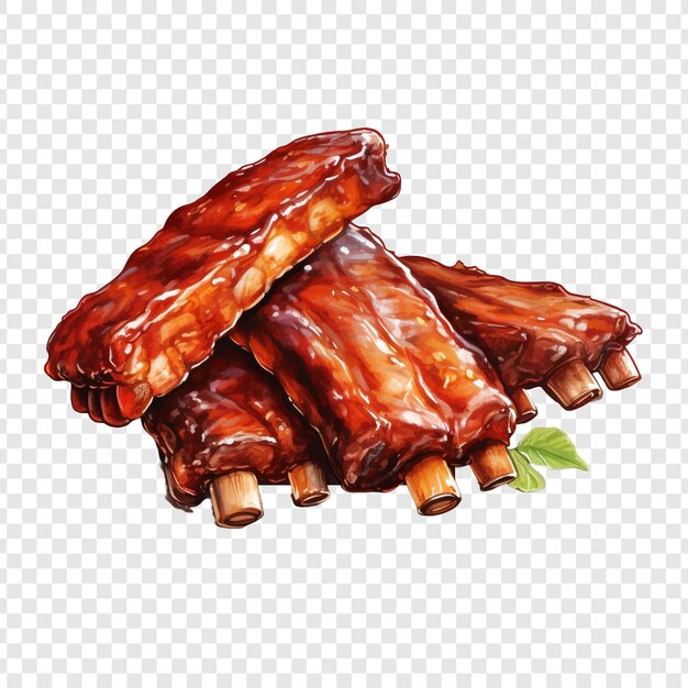 PSD barbecue isolated on transparent background