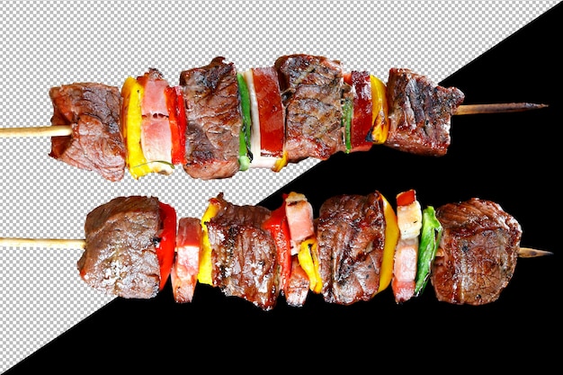 PSD barbecue meat skewer