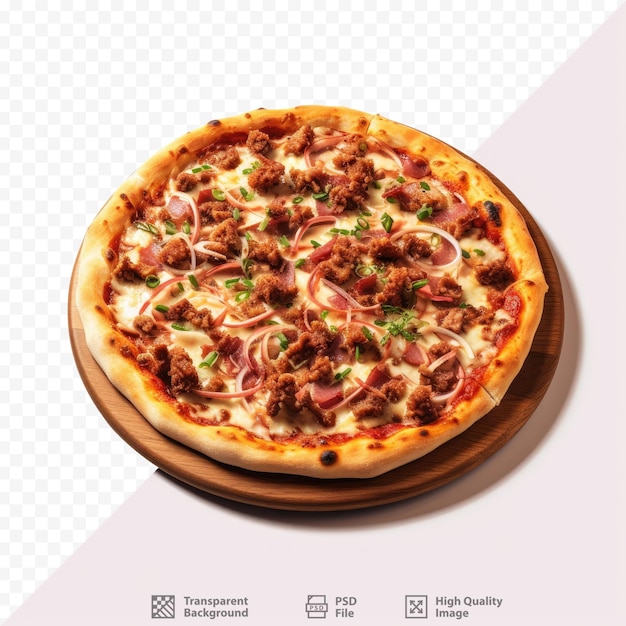 Barbecue pizza flavorful food