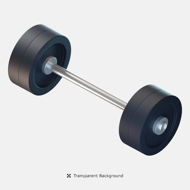 Barbell 3d icon illustration