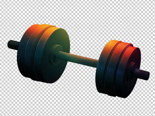 Barbell 3d illustratie