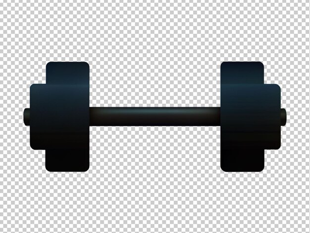 PSD barbell 3d illustration