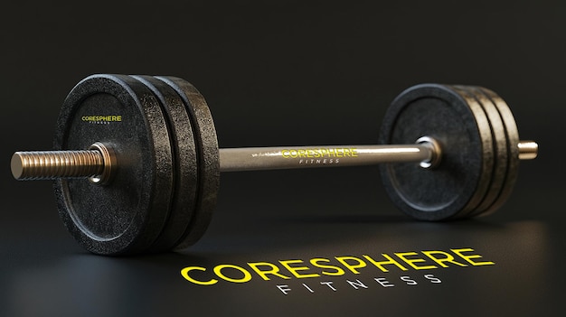 barbell black background