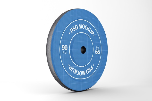 Barbell plate mockup