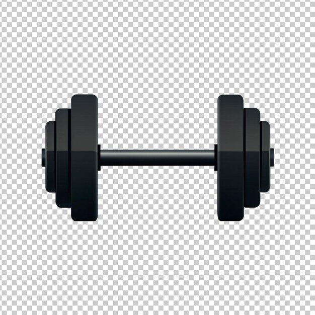 PSD barbells dumbbells fitness realistic composition with isolated image