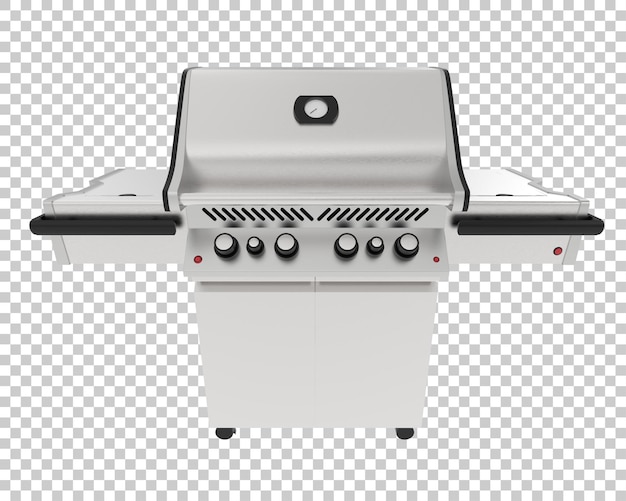 PSD barbeque grill chair isolated on transparent background 3d rendering illustration