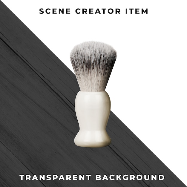 Barber accessory on transparent