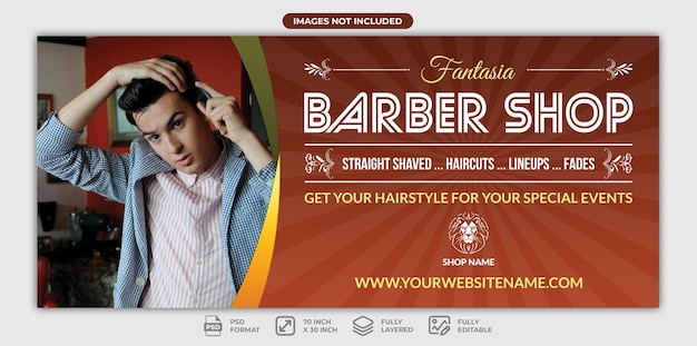 Barber Shop Billboard Template