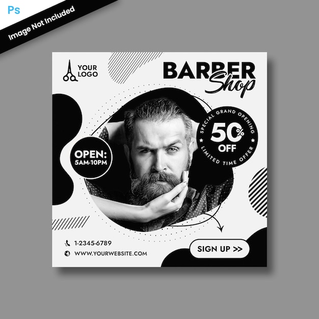 Barber Social Media Template