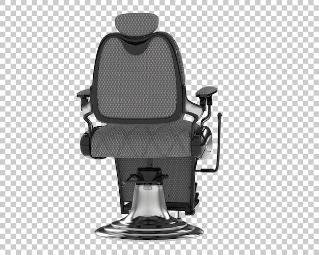 Стул парикмахерской изолирован на прозрачном фоне 3d рендеринг иллюстрации