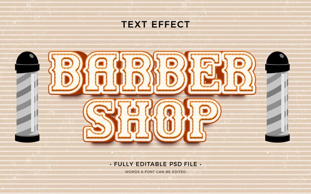 Barbershop  text effect