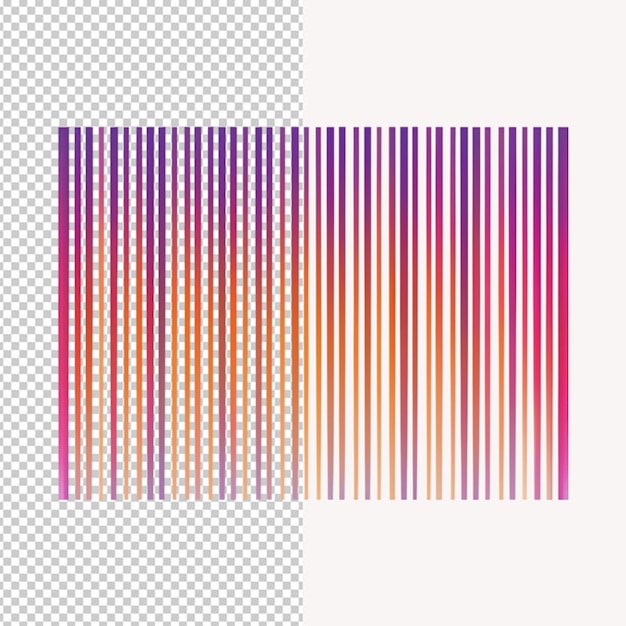 PSD barcode lines png