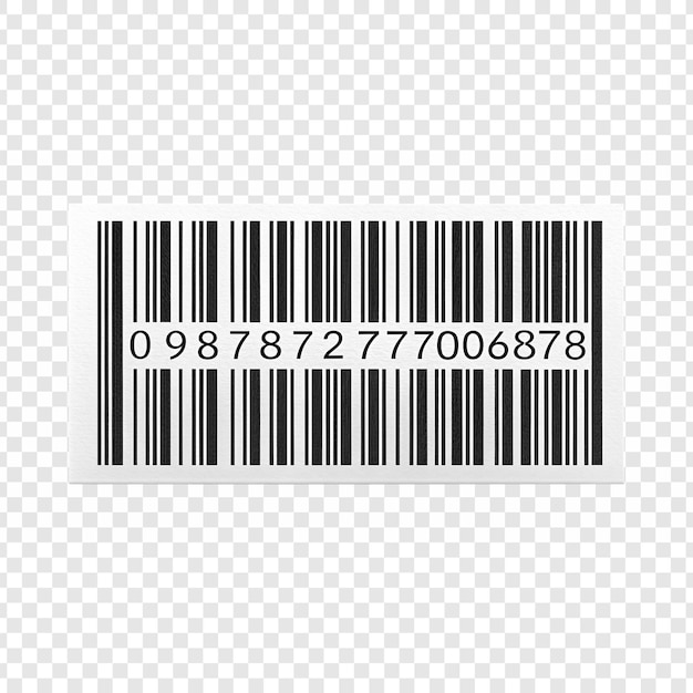 Barcode op een etiket