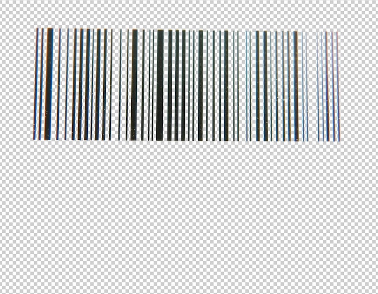 PSD barcode scan image