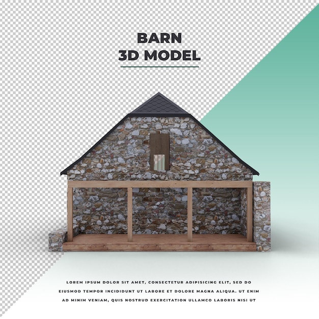 PSD barn isolated model