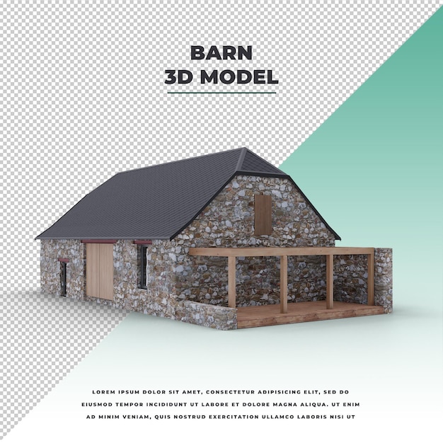 PSD barn isolated model