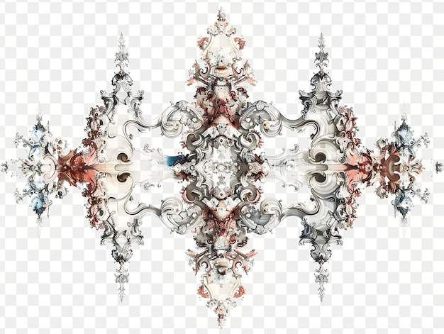PSD baroque glitch z ozdobnymi wzorami złożone kształty i mut tekstura efekt fx film bg collage art
