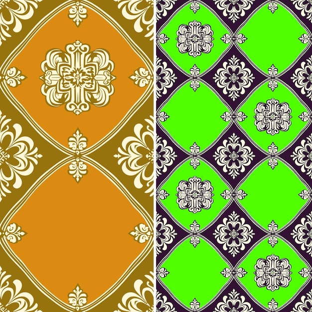 Baroque Patterns With Curved Lines and Framed in Oval Shape Creative Abstract Geometric Vector