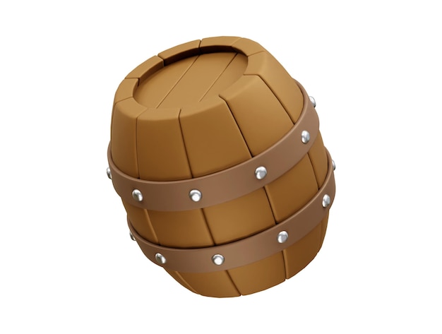 Barrel Agriculture 3D Illustration Vector 3d render