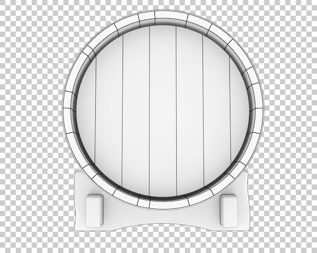 Barrel isolated on transparent background 3d rendering illustration