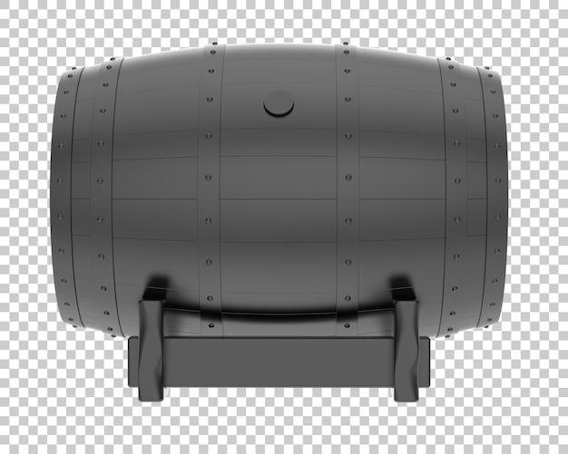 PSD barrel isolated on transparent background 3d rendering illustration