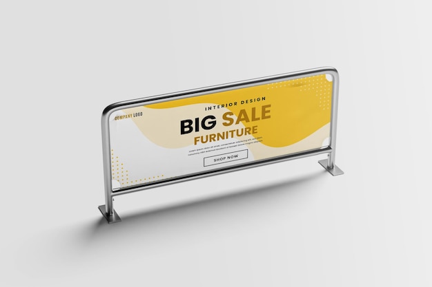 PSD barrier banner mockup