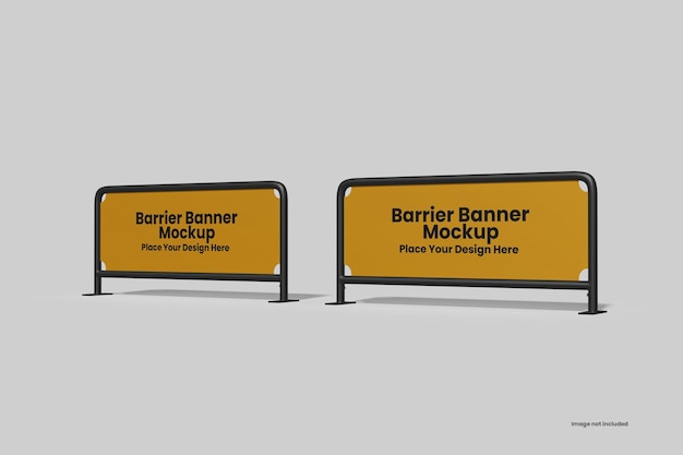 barrier banner mockup