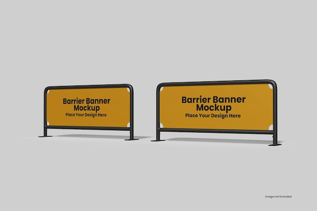 Barrier banner mockup