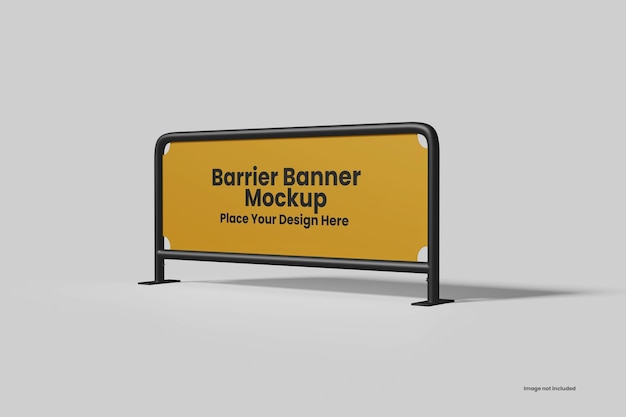 Barrier banner mockup