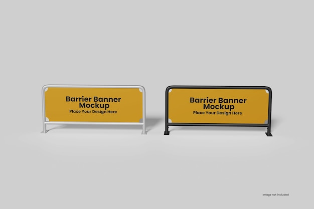 Barrier banner mockup