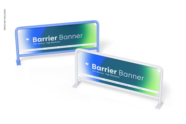 PSD barrières banner mockup