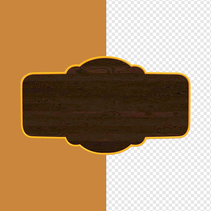 PSD base wooden plate