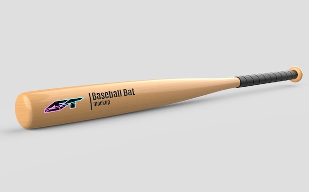 PSD mockup di mazza da baseball