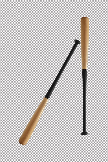 PSD baseball bats isolated on white background