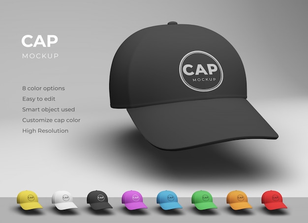 PSD baseball cap mockup