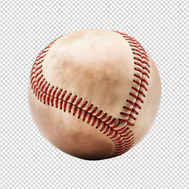 PSD baseball isolated on transparent background