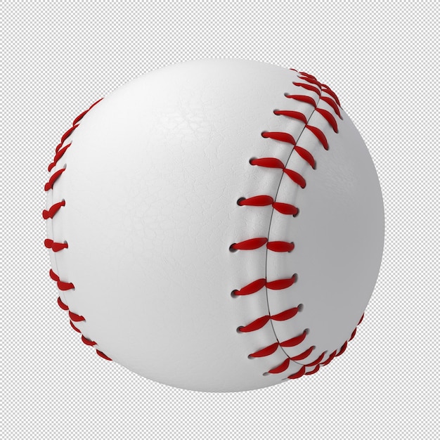 PSD baseball isolated on a white