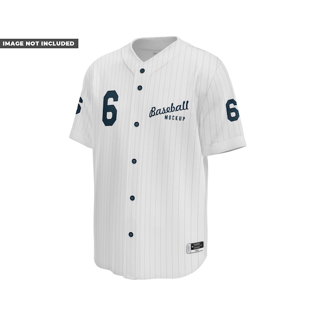 PSD baseball jersey mockup half side view