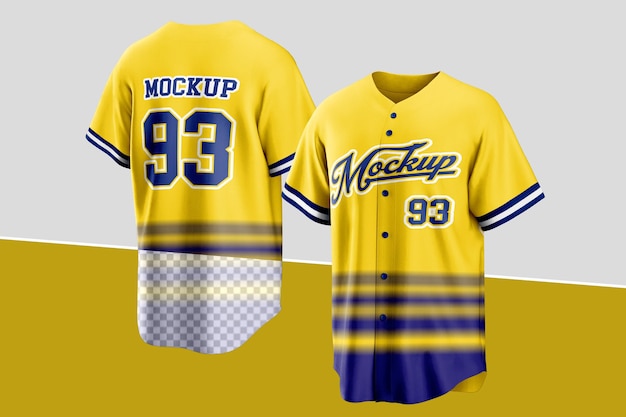 PSD mockup della maglia da baseball