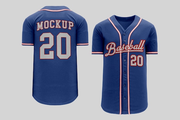 PSD baseball jersey mockup