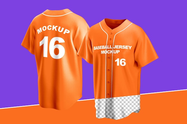 Baseball jersey mockup