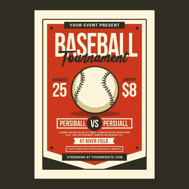 PSD baseball tournament flyer